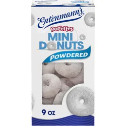 Entenmann's Pop'ettes Powdered Mini Donuts - 9 oz