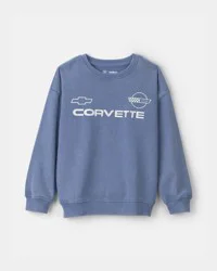 Oshkosh Boys Corvette French Terry Pullover Sweatshirt - Blue Blue 5