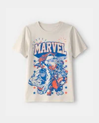Carters Boys ©Marvel Fourth Of July Graphic Tee - Cream Cream 10