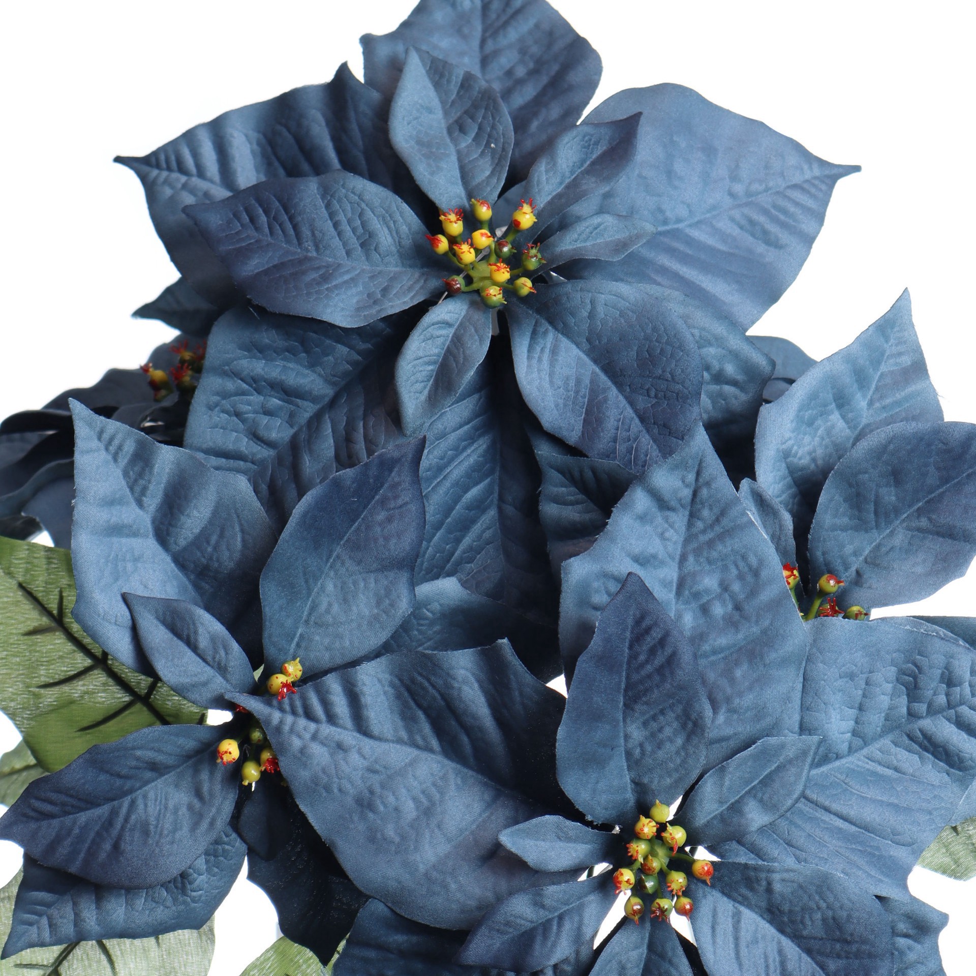 slide 2 of 3, 18.5" Water Resistant Poinsettia Bush By Ashland, 18.5 in