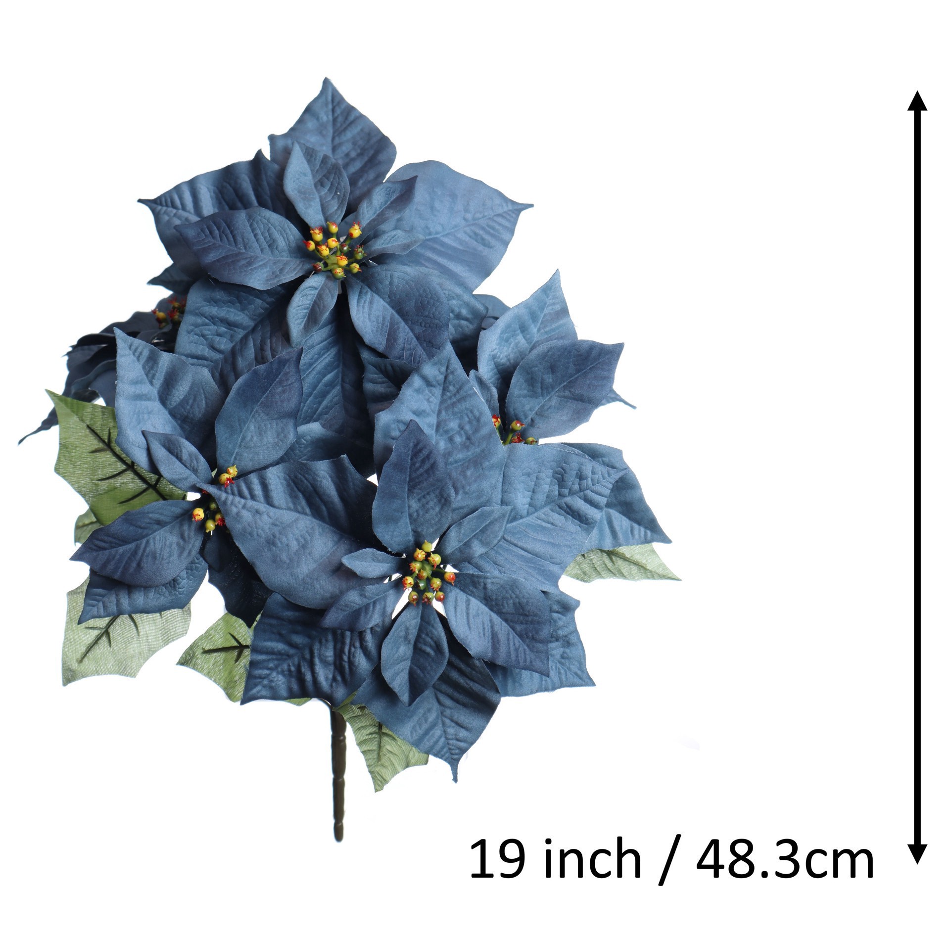 slide 3 of 3, 18.5" Water Resistant Poinsettia Bush By Ashland, 18.5 in