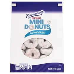 Entenmann's Pop'ettes Sugar Powdered Mini Donuts, 9 oz