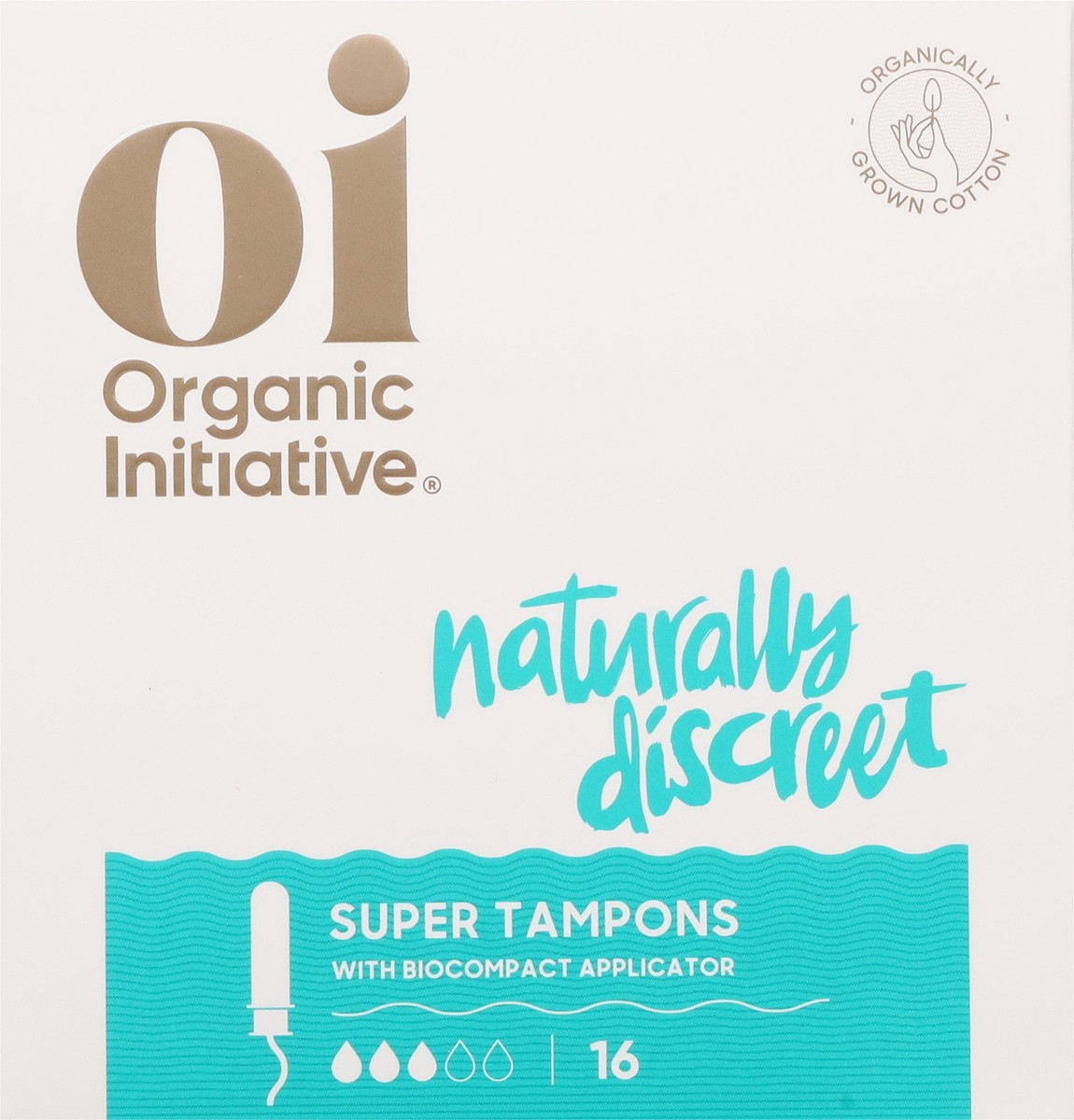 slide 4 of 12, Oi Organic Cotton Tampons with BioCompact Applicator Super, 16 ct