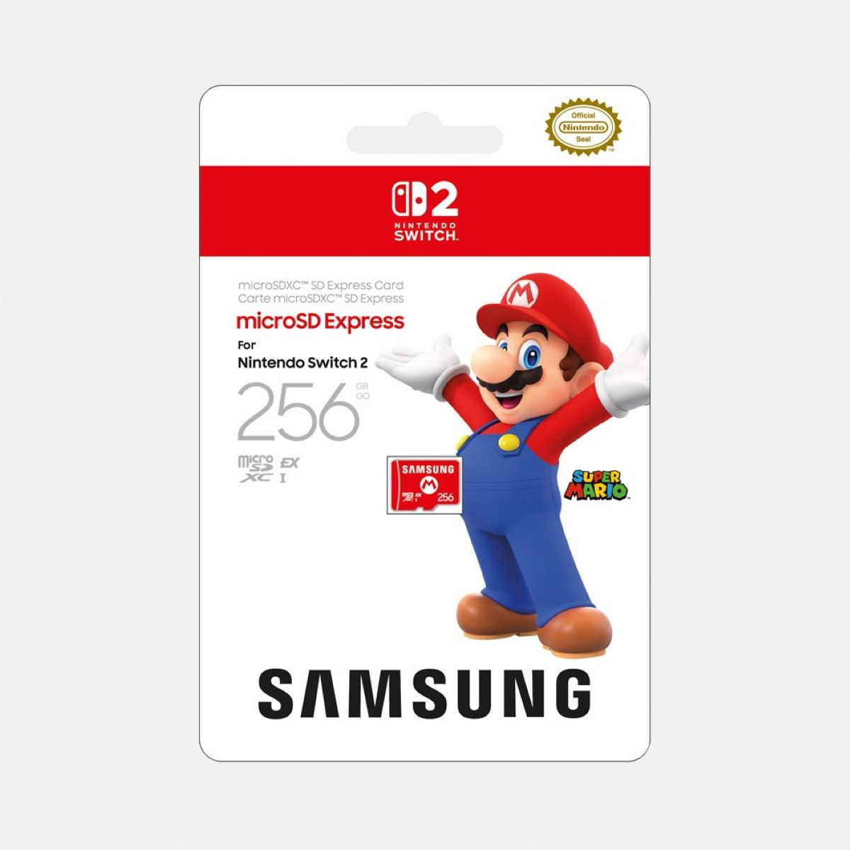 slide 1 of 1, Nintendo Samsung microSD Express Card 256GB for Nintendo Switch 2, 1 ct
