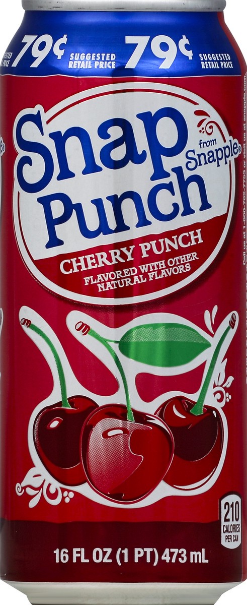 slide 4 of 4, Snapple Very Cherry Punch, 16 fl oz