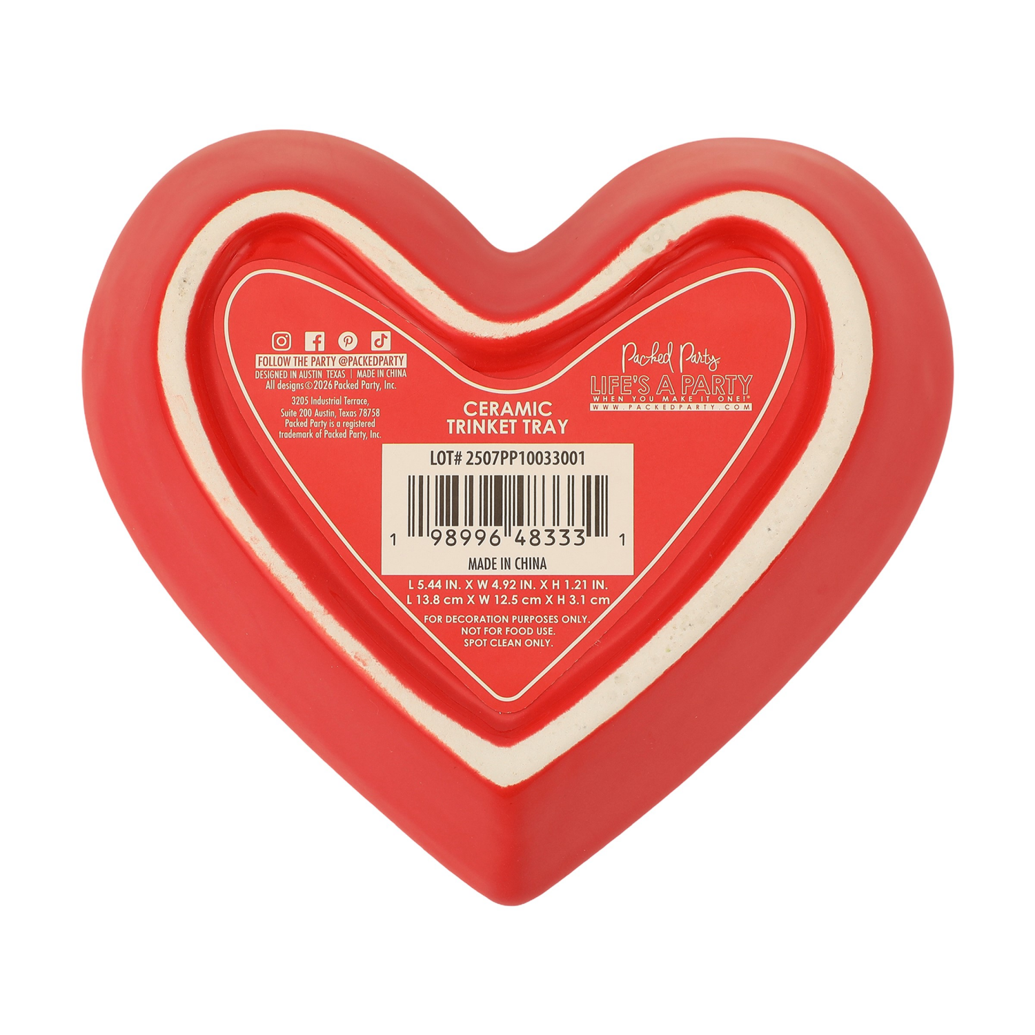 slide 2 of 3, Meijer Heart Trinket Dish Osfa, 1 ct