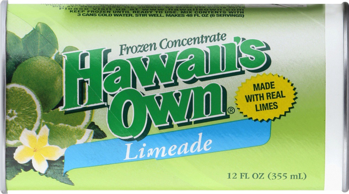 slide 3 of 4, Hawaiis Own Limeade, 12 fl oz