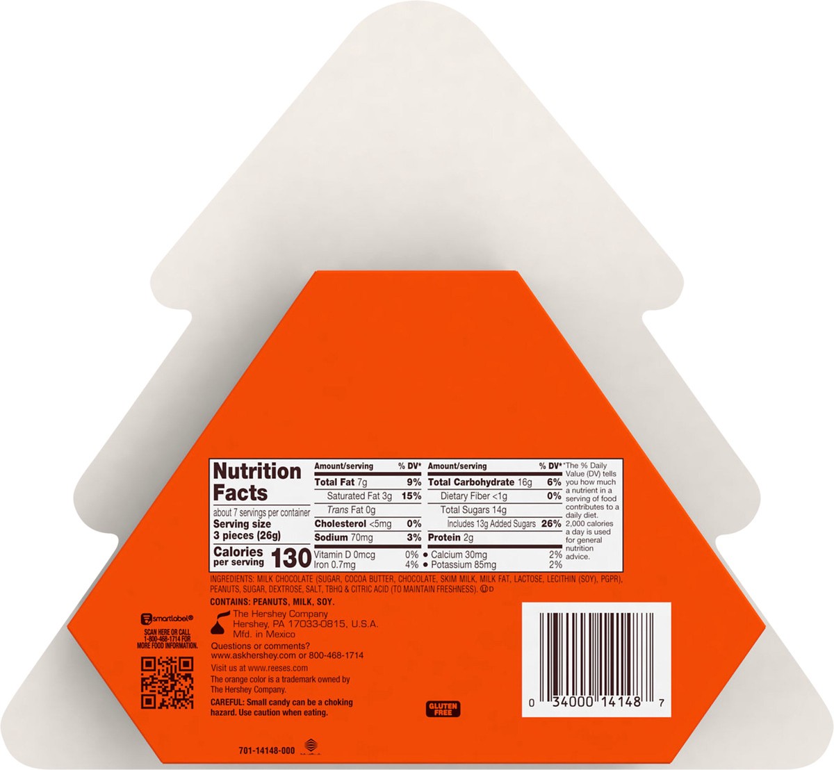 slide 4 of 6, REESE'S Miniatures Milk Chocolate Peanut Butter Cups, Christmas Candy Tree Gift Box, 6.5 oz, 6.5 oz