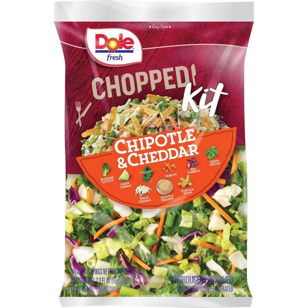 slide 2 of 4, Dole Chipotle Cheddar Chopped Salad Kit, 12.9 oz