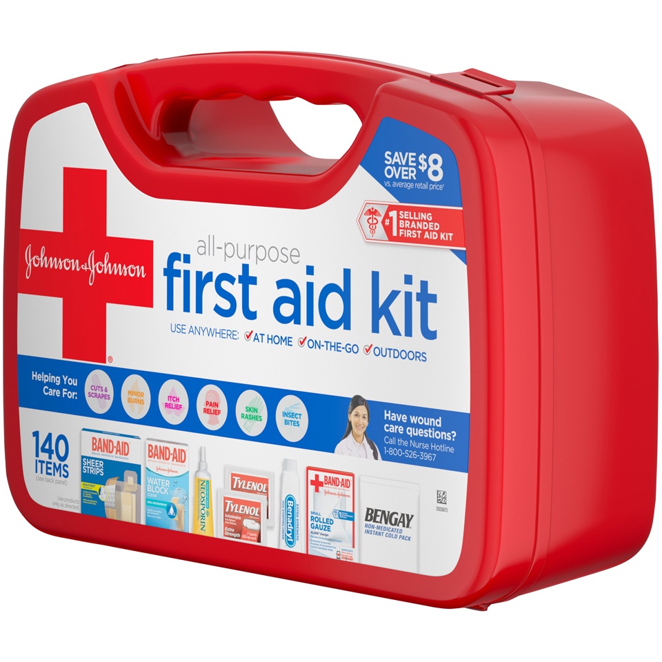Johnson & Johnson AllPurpose First Aid Kit 140 ct Shipt