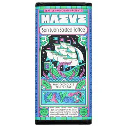 Seattle Chocolates San Juan Sea Salt Truffle Bar Milk Chocolate