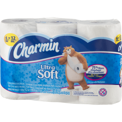 slide 5 of 8, Charmin Bathroom Tissue, 6 ct