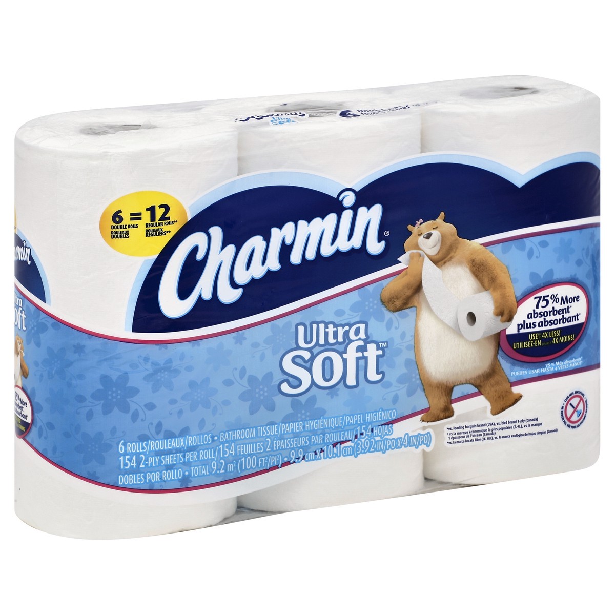 slide 1 of 8, Charmin Bathroom Tissue, 6 ct