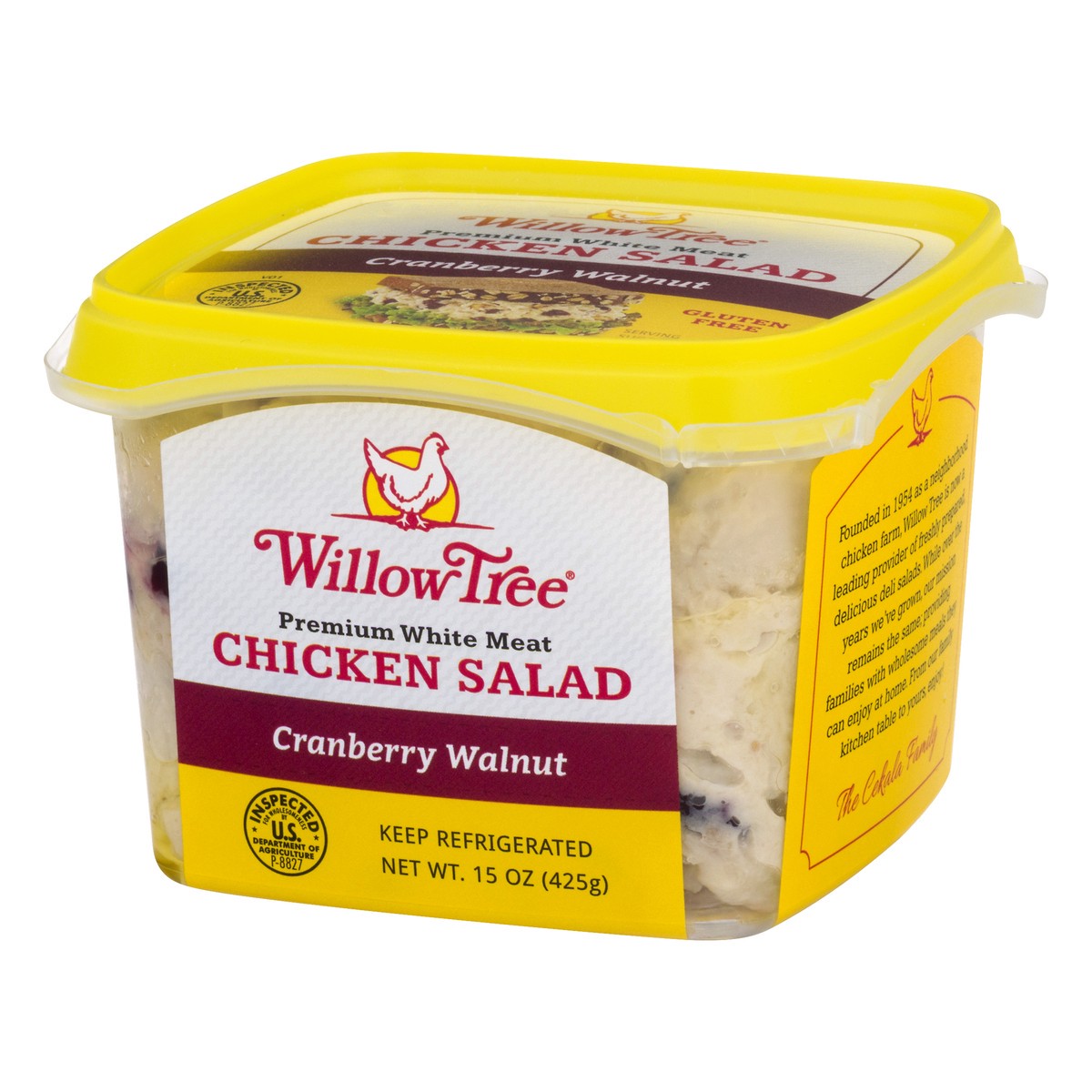 slide 7 of 9, Willow Tree Poultry Farm Premium White Meat Chicken Salad With Cranberries & Walnuts, 15 oz