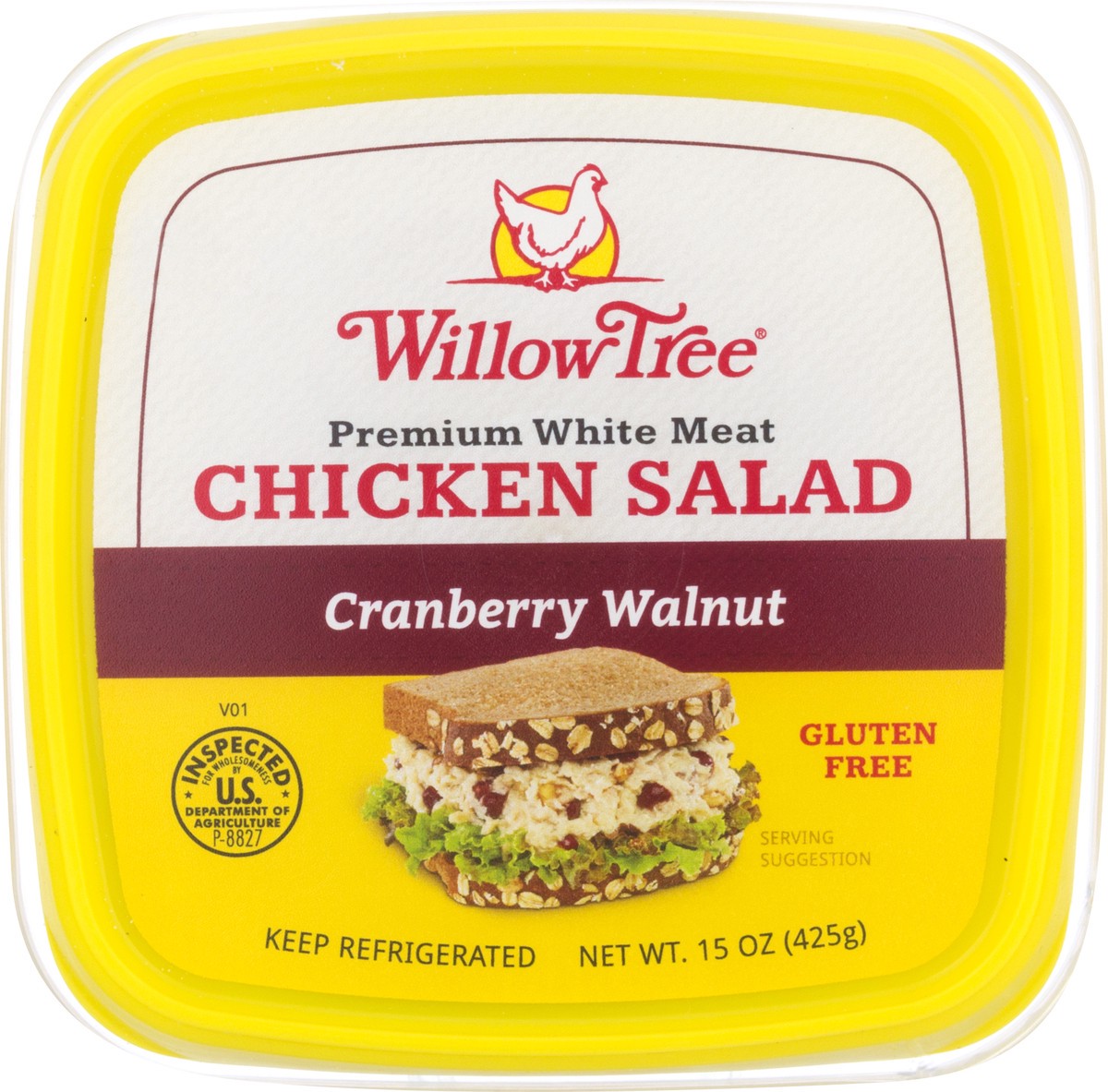 slide 6 of 9, Willow Tree Poultry Farm Premium White Meat Chicken Salad With Cranberries & Walnuts, 15 oz