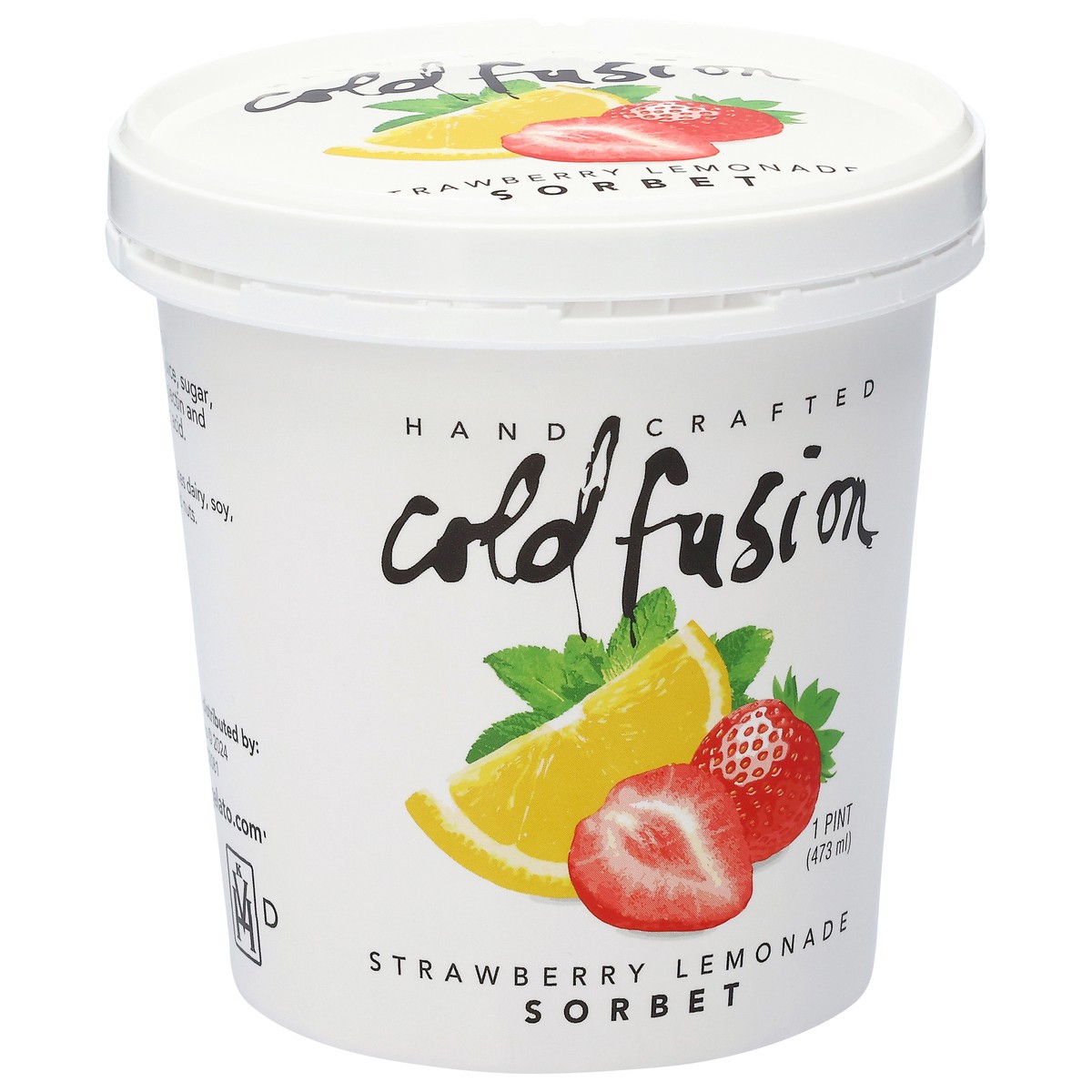 slide 2 of 4, Cold Fusion Strawberry Lemonade Sorbet 1 pt, 1 pint