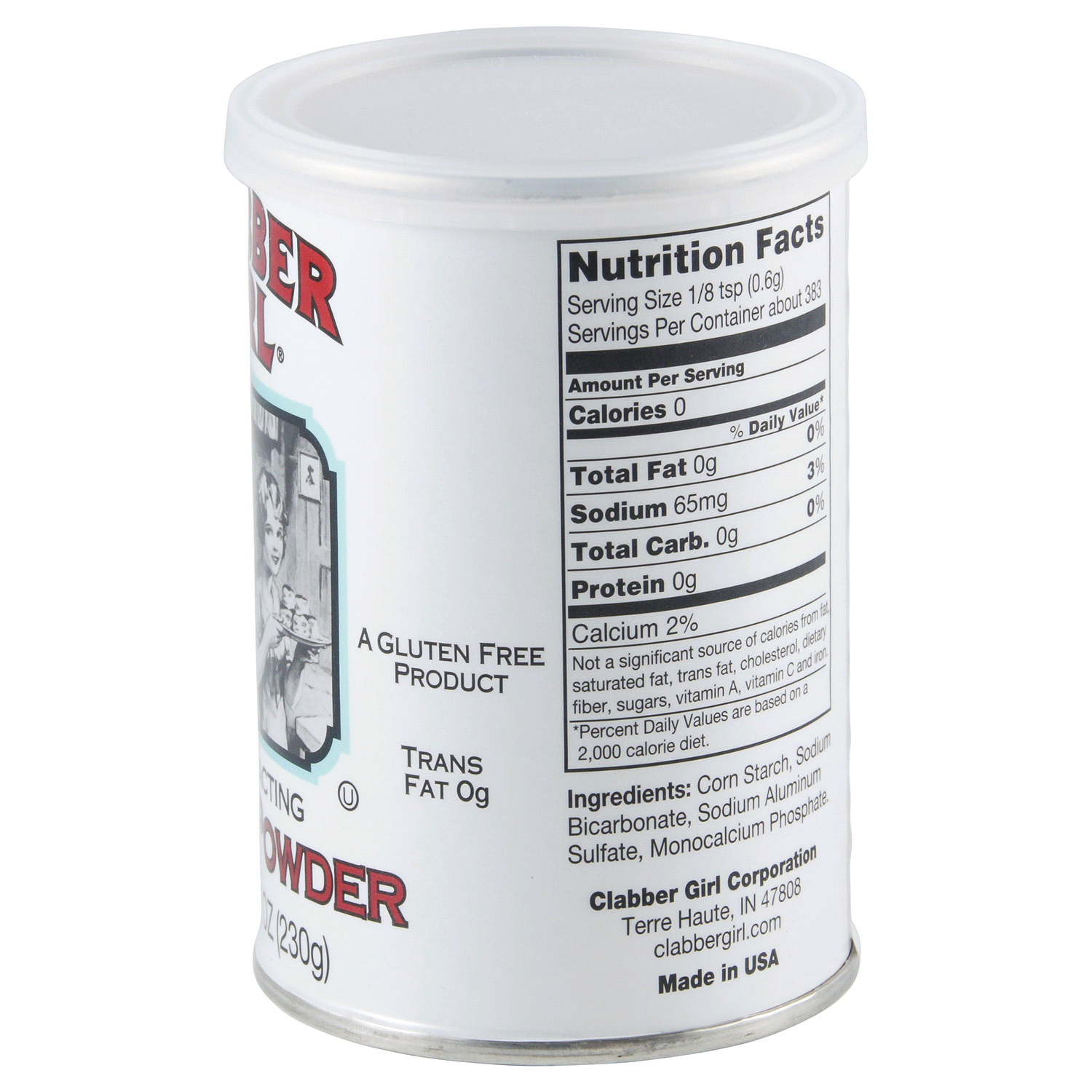 slide 3 of 3, Clabber Girl Double Acting Baking Powder, Gluten-Free, 8.1 oz, 8.1 oz