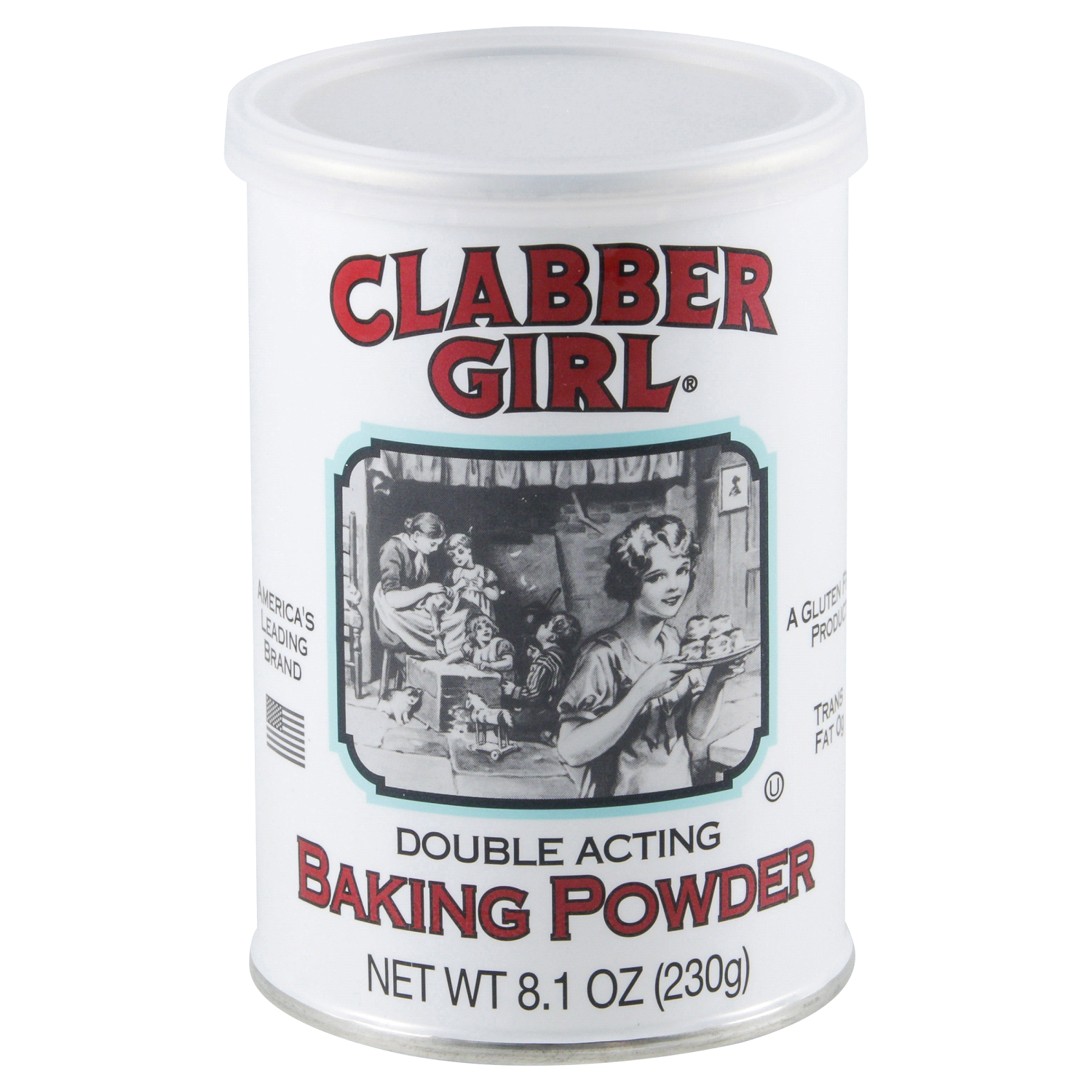 slide 1 of 3, Clabber Girl Double Acting Baking Powder, Gluten-Free, 8.1 oz, 8.1 oz