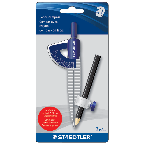 slide 1 of 1, STAEDTLER Compass And Protractor Set, 1 ct