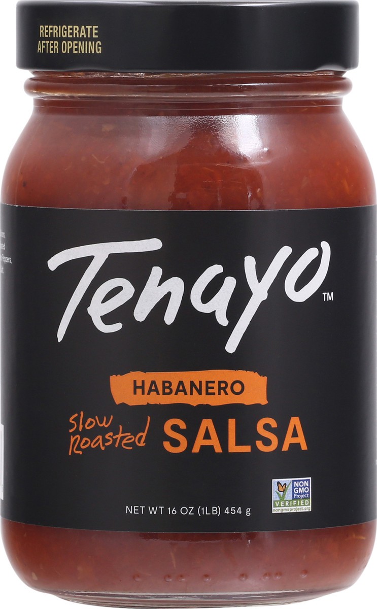 slide 6 of 9, Tenayo Slow Roasted Habanero Salsa 16 oz Jar, 16 oz