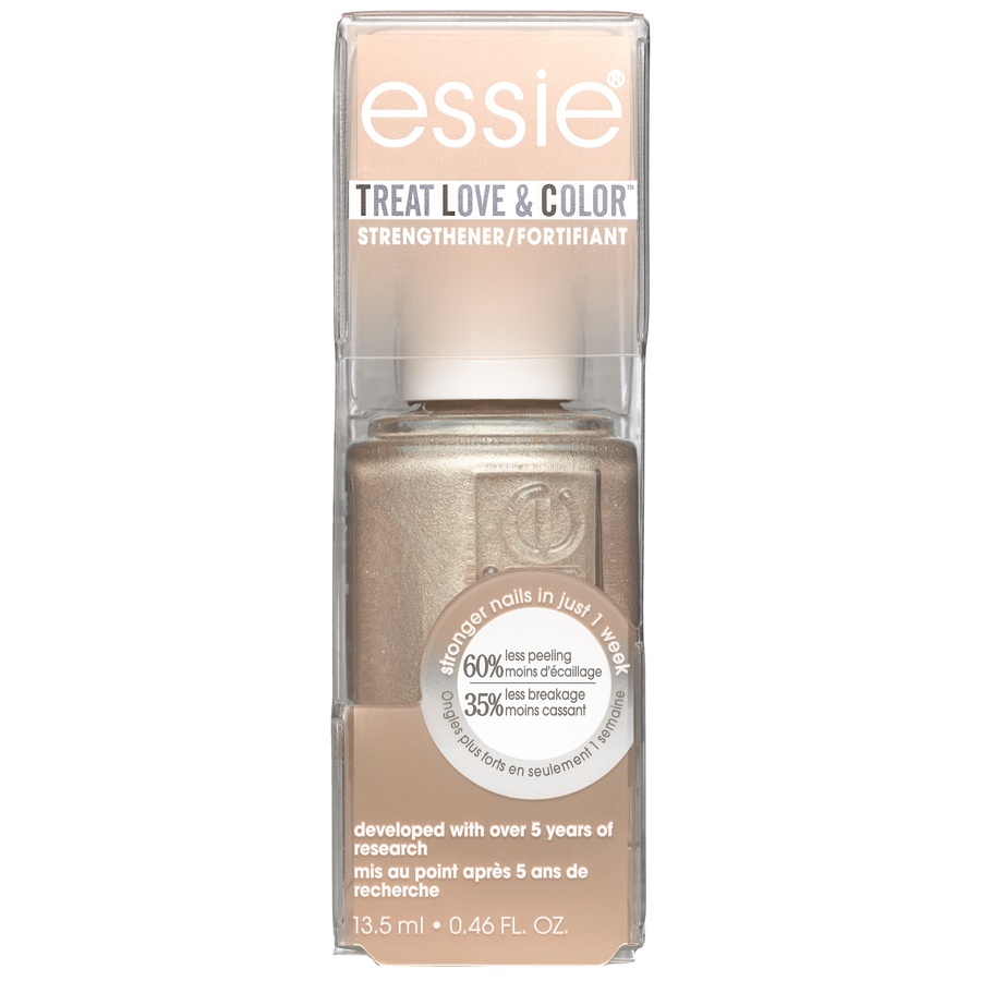 slide 1 of 2, essie Treat Love & Color Metallics Nail Polish & Strengthener - Glow The Distance, 0.46 fl oz