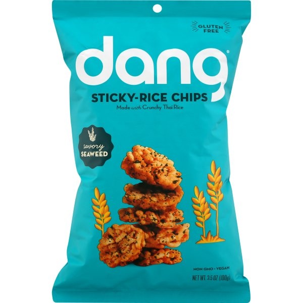 slide 1 of 1, Dang Sticky Rice Chips Savory Seaweed, 1 ct