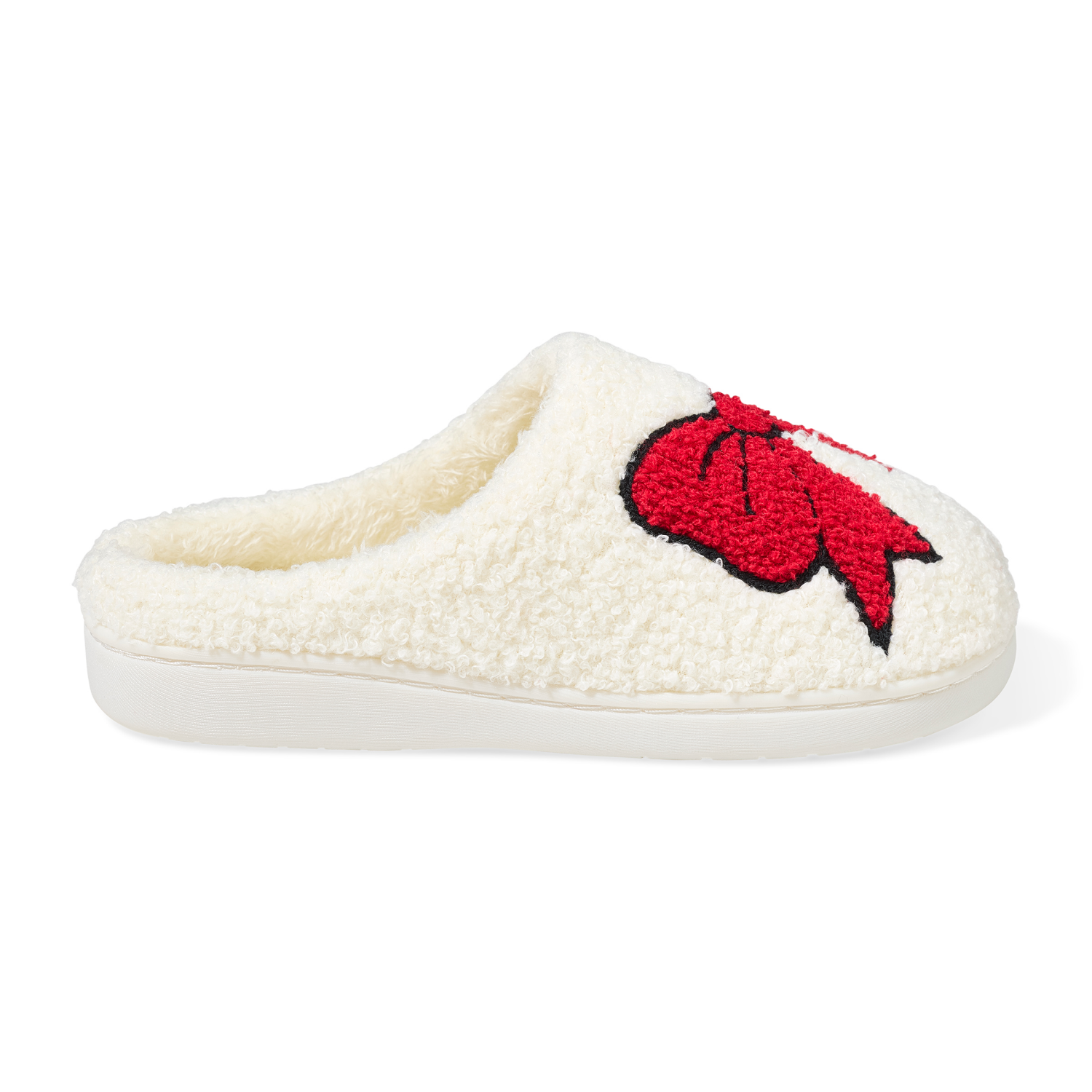 slide 4 of 5, MIA-NATIONAL Mia Women's Cozi-B Slipper Bow Red S, 1 ct