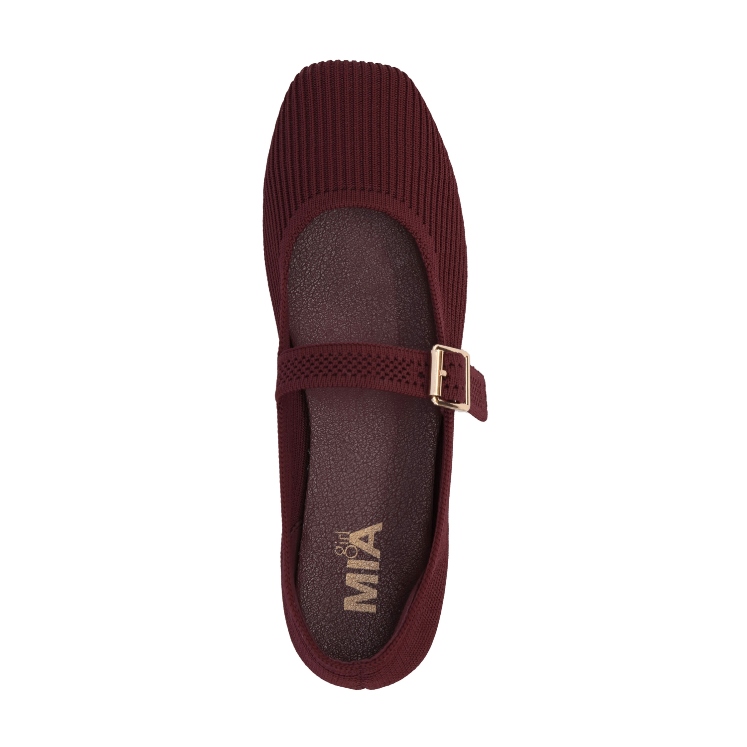 slide 5 of 5, MIA GIRL Mia Shoes Women's Marita Mary Janes, Burgundy, Size 11, Size 11