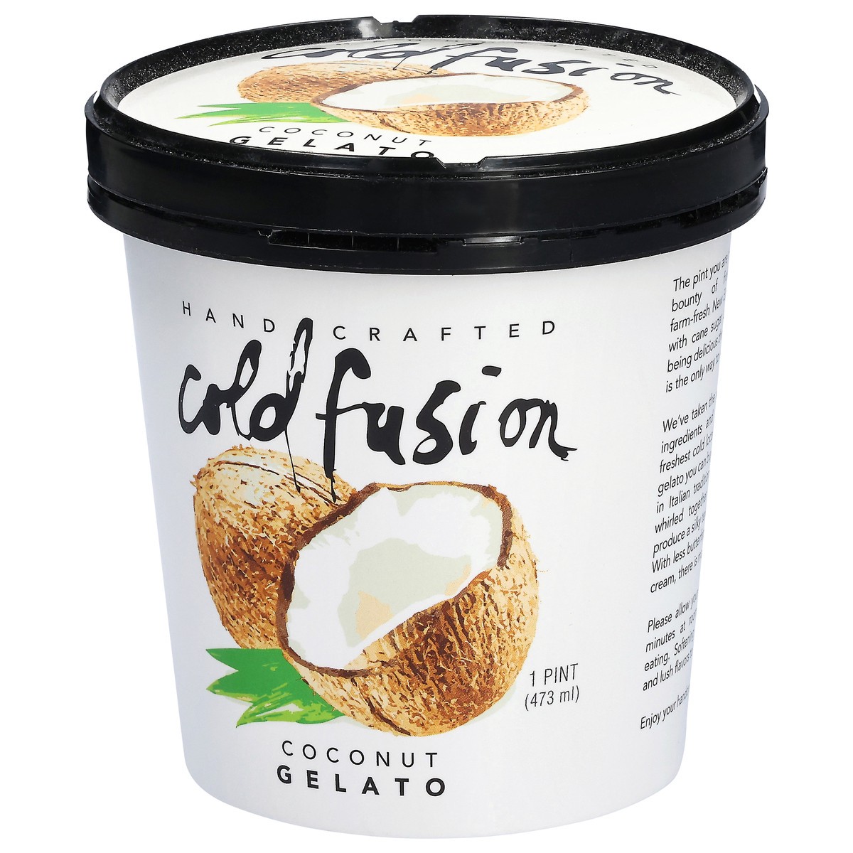 slide 3 of 4, Cold Fusion Coconut Gelato 1 pt, 1 pint