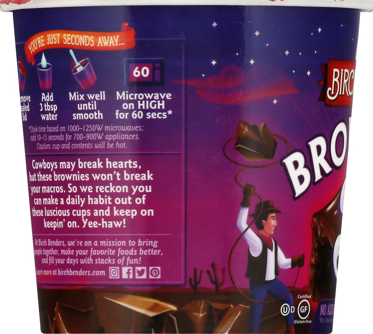 slide 3 of 13, Birch Benders Double Chocolate Brownie Cup, 1.76oz, 1.76 oz