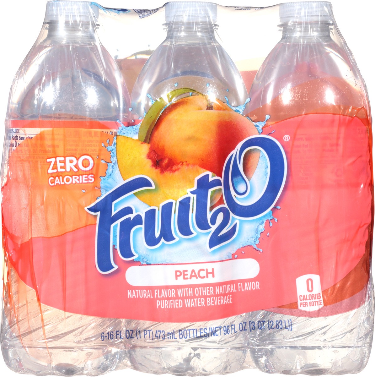 slide 6 of 12, Fruit2O 6 Pack Peach Purified Water Beverage 6 ea - 6 ct, 6 ct