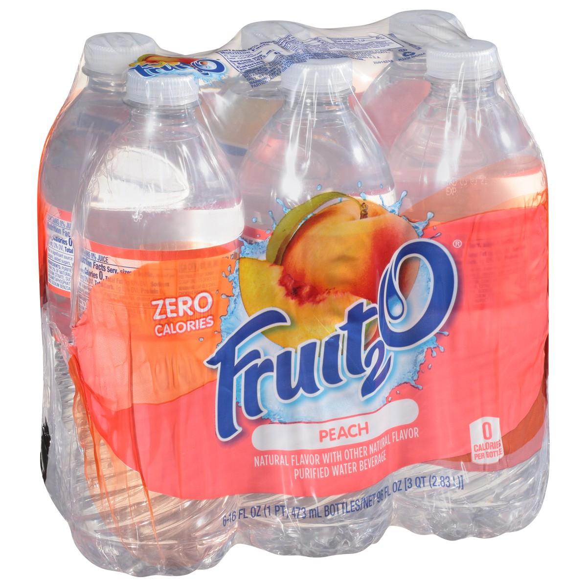 slide 4 of 12, Fruit2O 6 Pack Peach Purified Water Beverage 6 ea - 6 ct, 6 ct