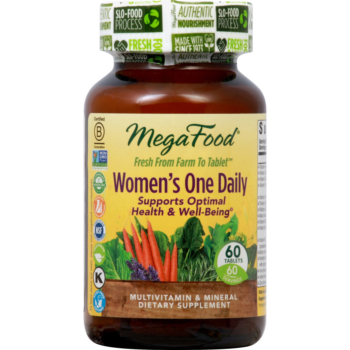 slide 1 of 1, MegaFood Women's One Daily Multivitamin & Mineral Dietary Supplement, 60 ct