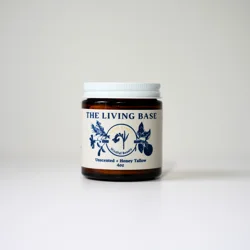 The Living Base Unscented + Honey Tallow Cream 4oz