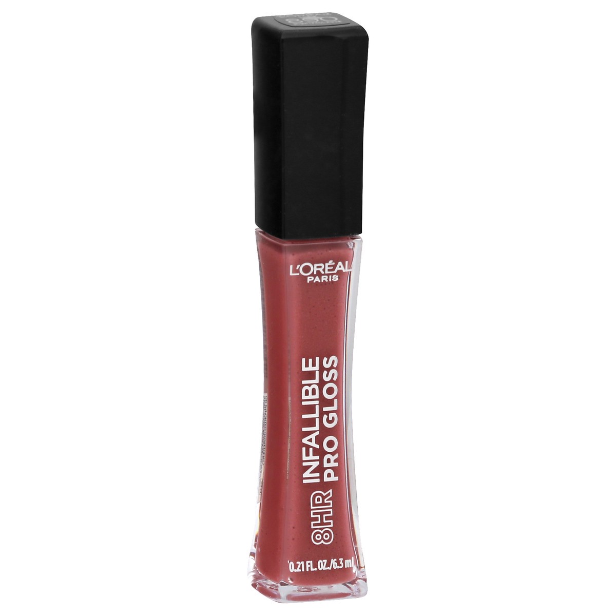 slide 2 of 9, L'Oréal Infallible 8 Hour Pro Lip Gloss, Hydrating Finish, Nightfall Rose, 0.21 fl oz