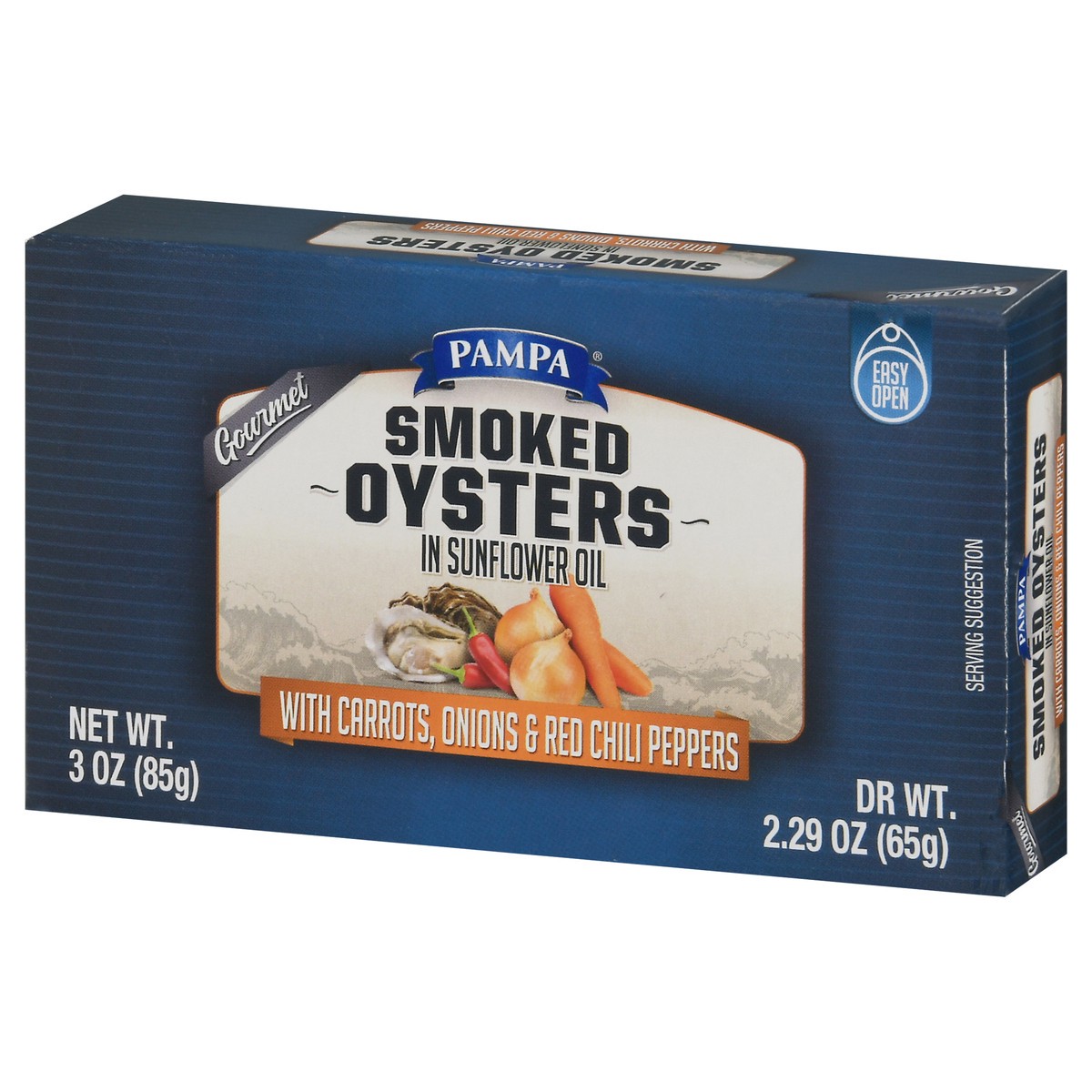 slide 3 of 10, Pampa Gourmet Smoked Oyster, 1 ct