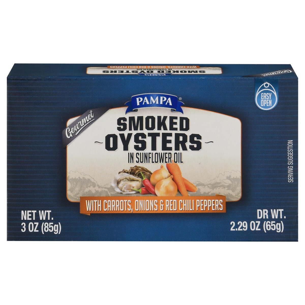 slide 1 of 10, Pampa Gourmet Smoked Oyster, 1 ct