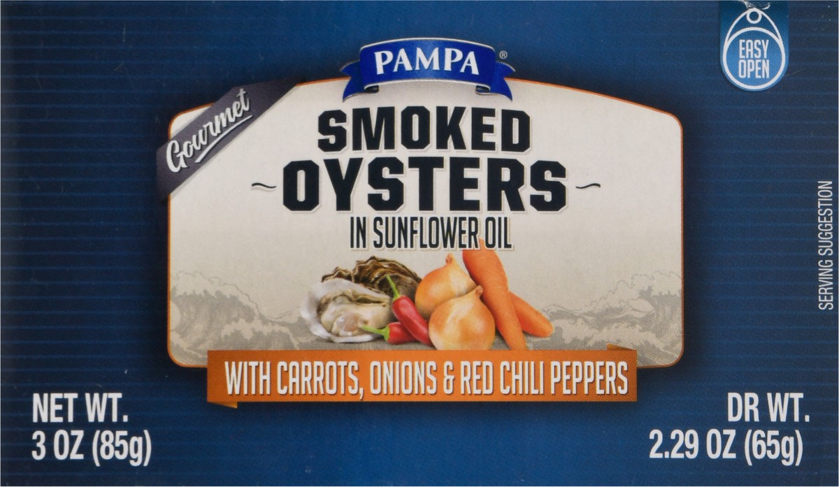 slide 9 of 10, Pampa Gourmet Smoked Oyster, 1 ct
