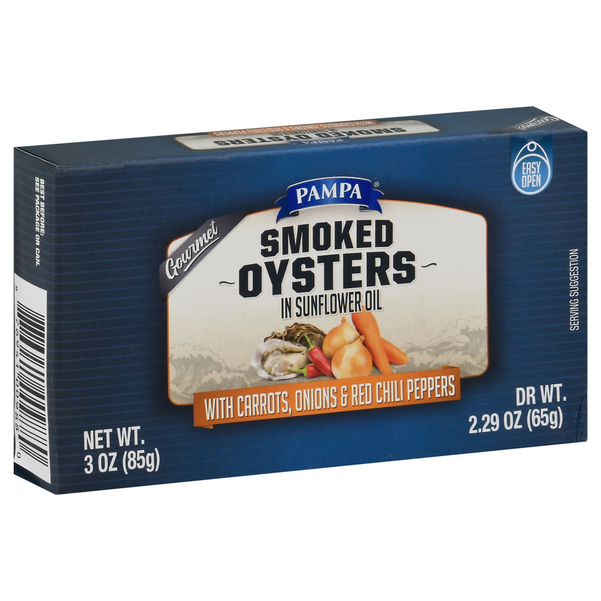 slide 2 of 10, Pampa Gourmet Smoked Oyster, 1 ct