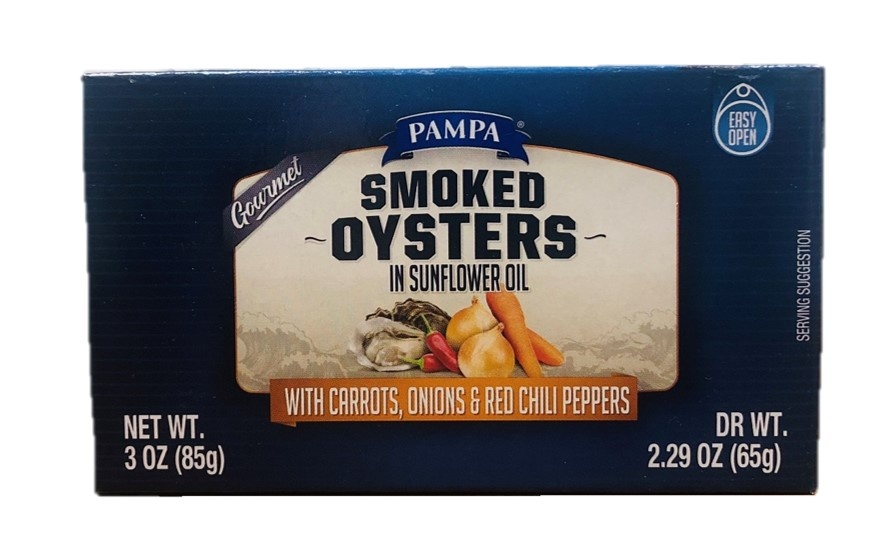 slide 1 of 1, Pampa Gourmet Smoked Oyster, 1 ct