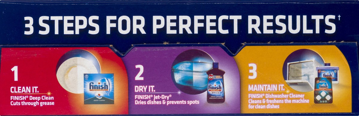 slide 11 of 12, Finish Tablets Deep Clean Automatic Dishwasher Detergent 62.0 ea, 62 ct