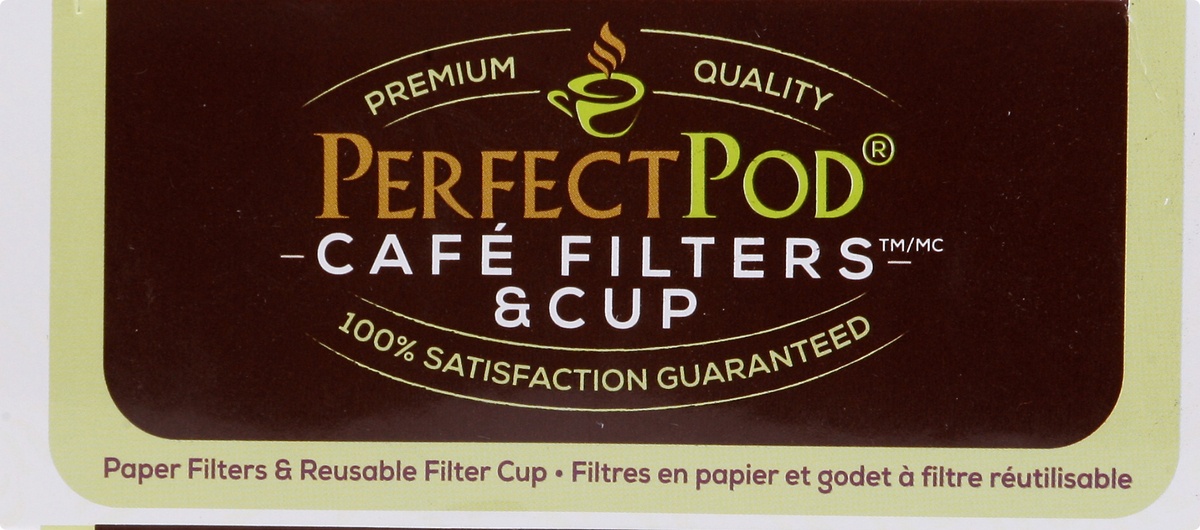 slide 9 of 9, ECO-Filters Perfect Pod Reusable Kcup Brewer 100 Paper Filters, 1 ct