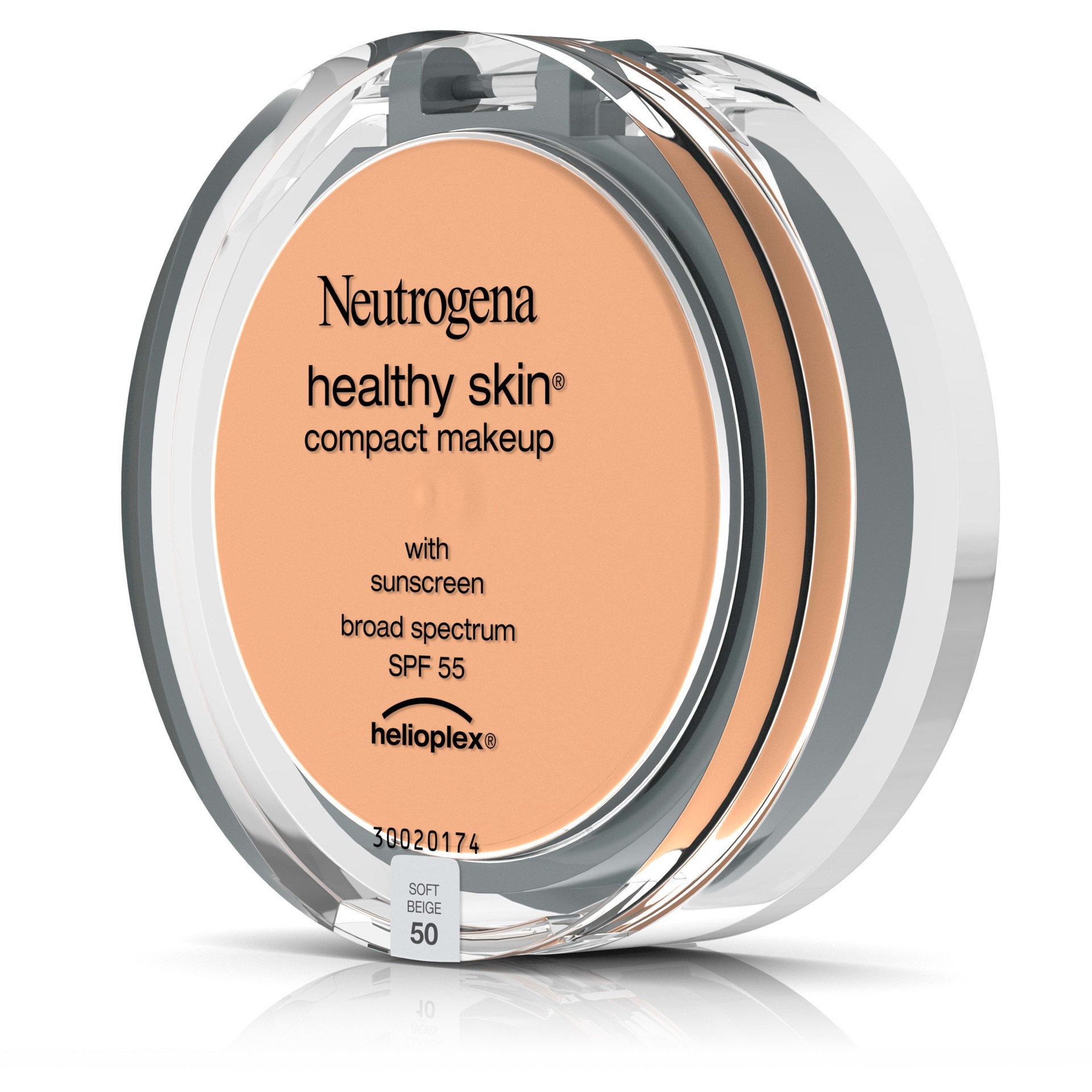 slide 5 of 5, NEUTROGENA HEALTHY SKIN Compact Makeup Broad Spectrum SPF 55, Soft Beige 50, .35 Oz, 0.35 oz