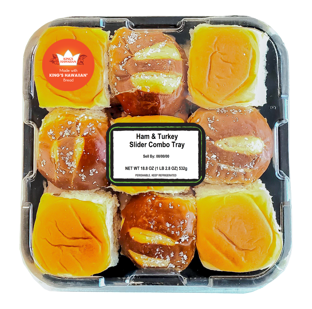 slide 1 of 1, Taylor Farms Ham And Turkey Combo Slider Party Tray, 18.92 oz