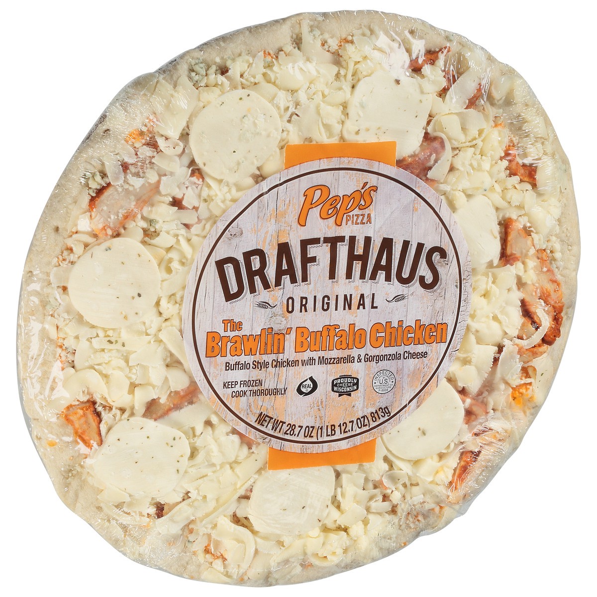 slide 9 of 12, Pep's Drafthaus Original The Brawlin' Buffalo Chicken Pizza 28.7 oz, 28.7 oz