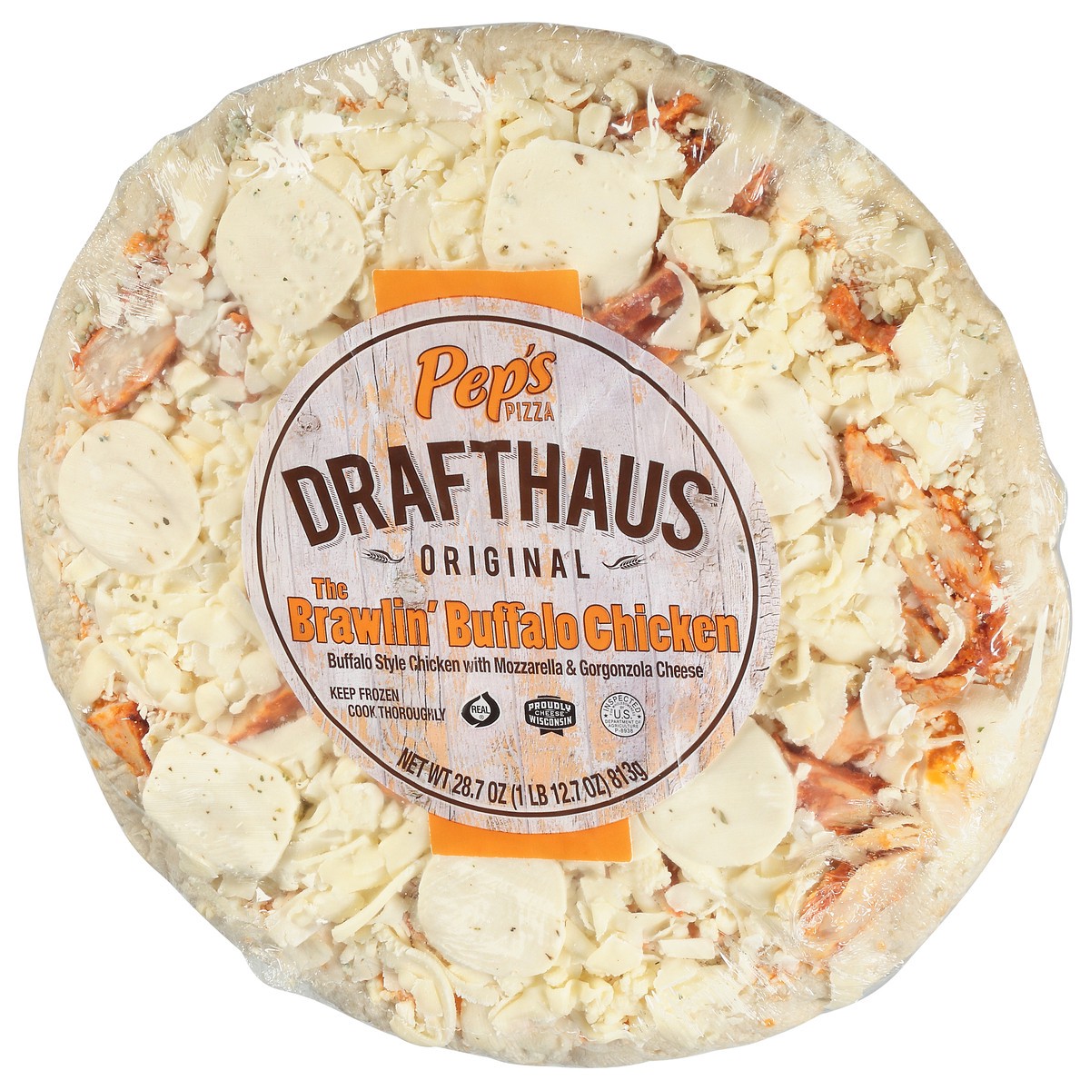 slide 7 of 12, Pep's Drafthaus Original The Brawlin' Buffalo Chicken Pizza 28.7 oz, 28.7 oz