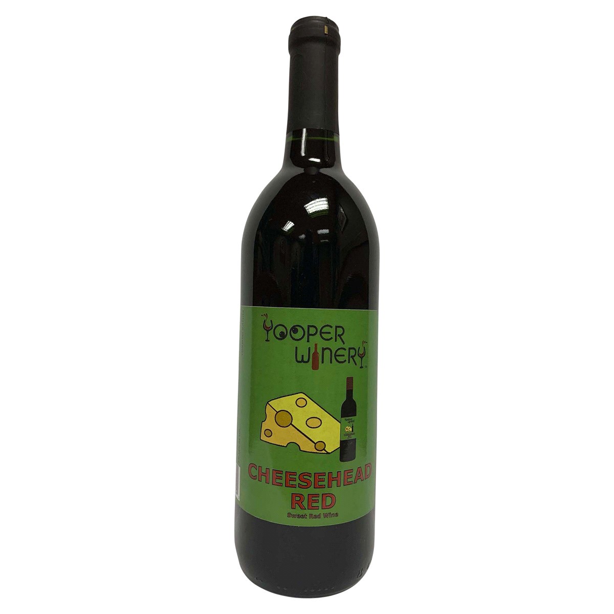 slide 2 of 2, Yooper Winery Cheesehead Red, 750 ml
