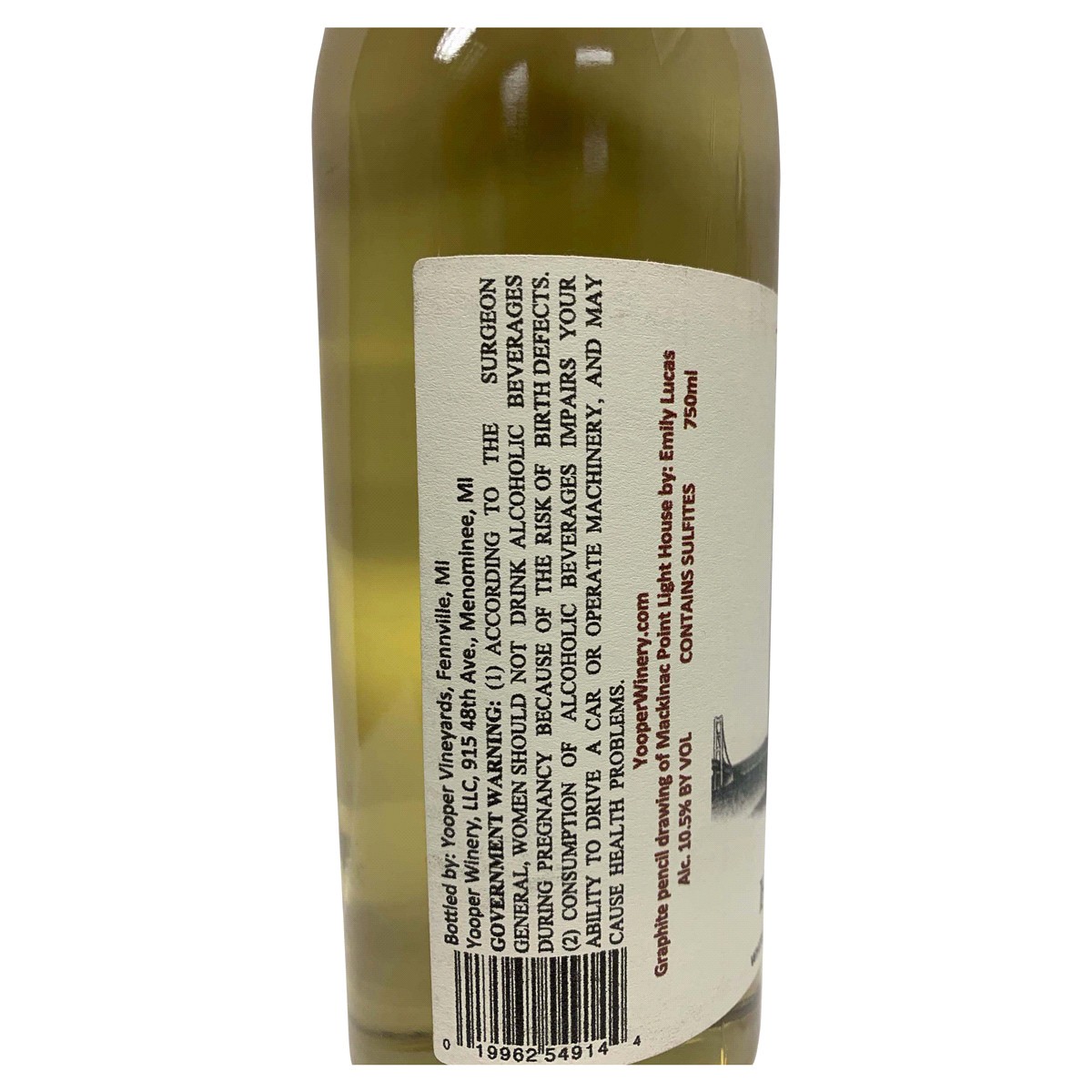 slide 2 of 2, Yooper Winery Honey Peach, 750 ml