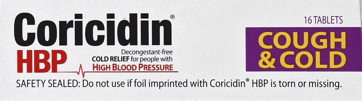 slide 5 of 5, Coricidin Cough & Cold 16 ea, 16 ct