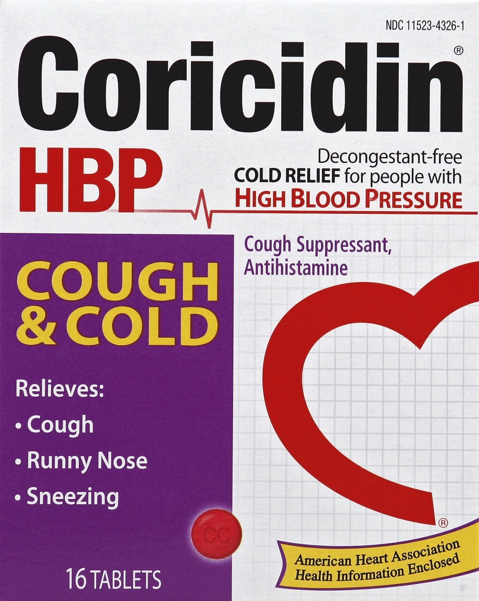 slide 1 of 5, Coricidin Cough & Cold 16 ea, 16 ct